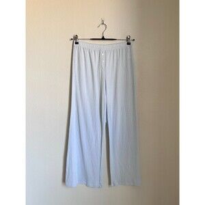 Dairy Boy Women's Pointelle Sleep Pants in Light Blue Size XL
